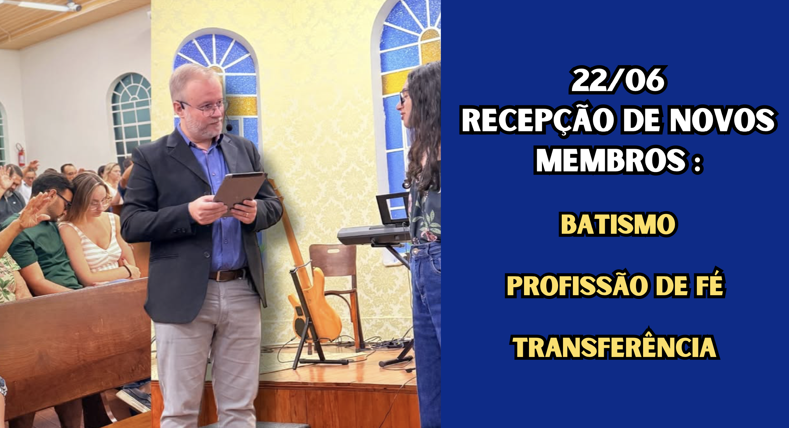 RECEPÇÃO NOVOS MEMBROS